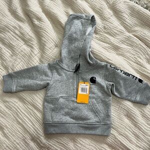 Carhartt 3 Month Light Gray Logo Hoodie
